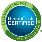 green circle certified. 95% recycled poly lumber