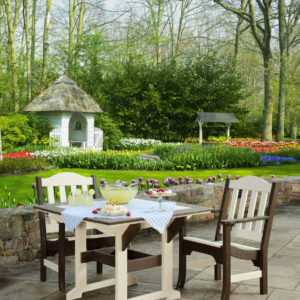Two Tone Poly Garden Furniture Dining Set