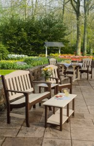 Two Tone Poly Garden Furniture - Garden Bench