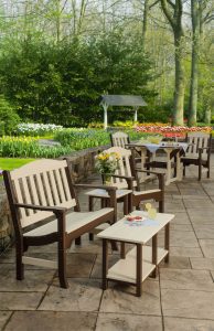 Two Tone Poly Garden Furniture - Garden Bench