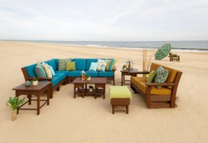 Van Buren Style Poly Furniture on the beach