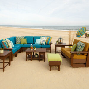 Van Buren Style Poly Furniture on the beach