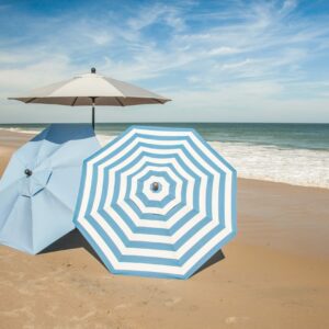 Outdoor umbrellas on beach