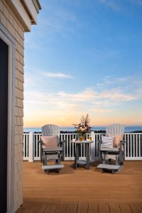 SeaAira Counter Height Gliders and Bistro Table