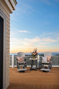 SeaAira Counter Height Gliders and Bistro Table