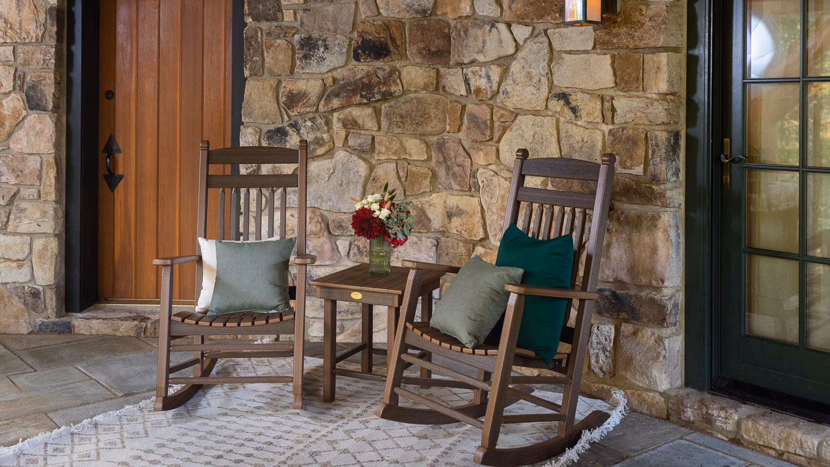 Rocking chairs on front porch