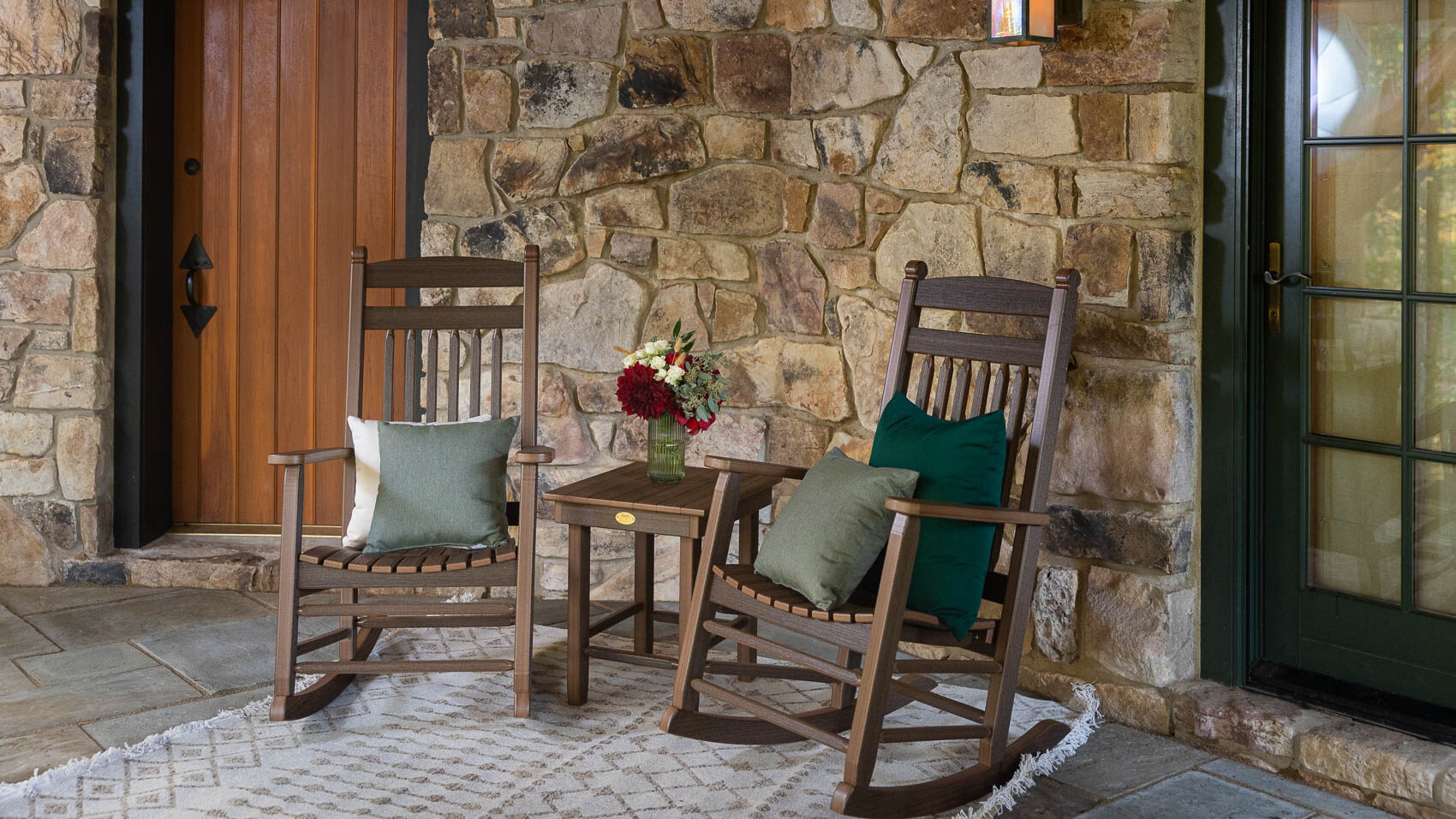 Rocking chairs on front porch