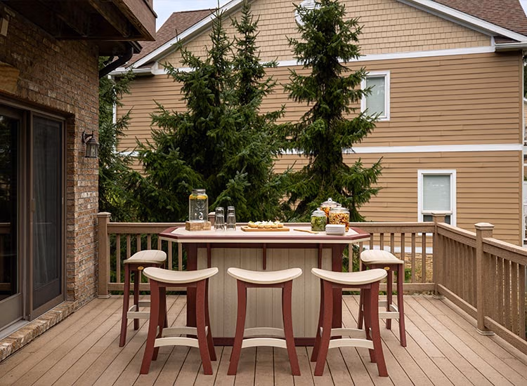 Finch furniture on deck